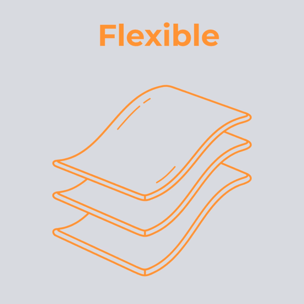 Follows the natural contours of the ground